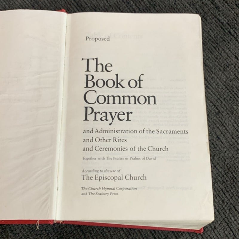 Vintage The Book of Common Prayer c. 1977