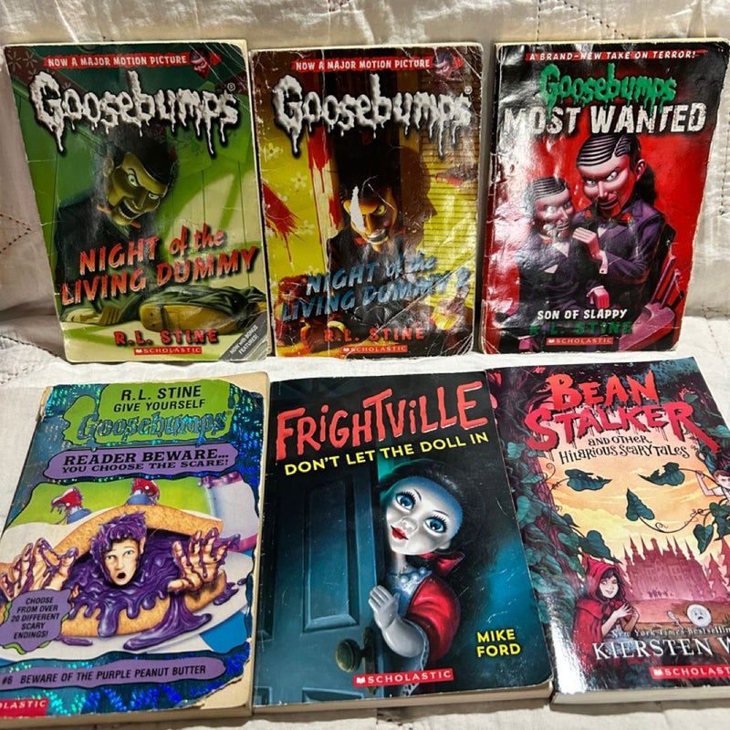 Set of 6 Books Including Night of the Living Dummy