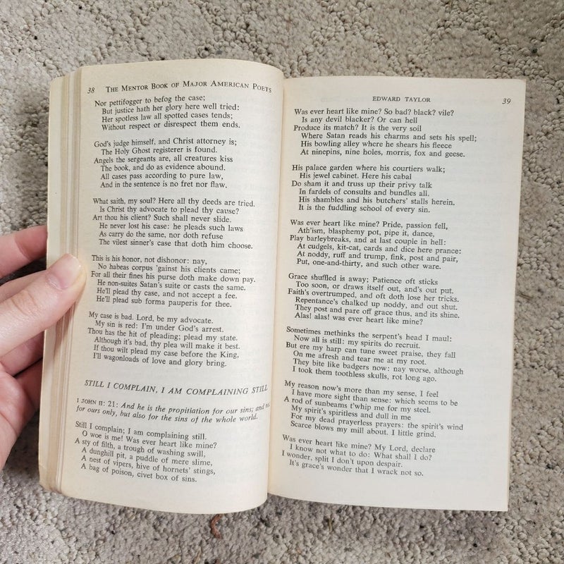 The Mentor Book of Major American Poets (5th Mentor Books Printing, 1962)