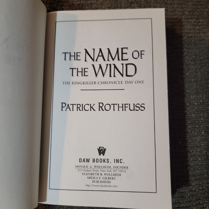 The Name of The Wind (AUTOGRAPHED First Edition)