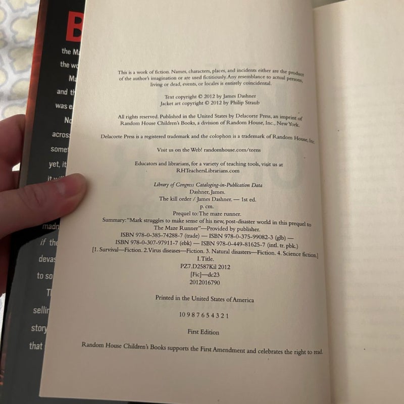 The Kill Order (Maze Runner, Book Four; Origin)