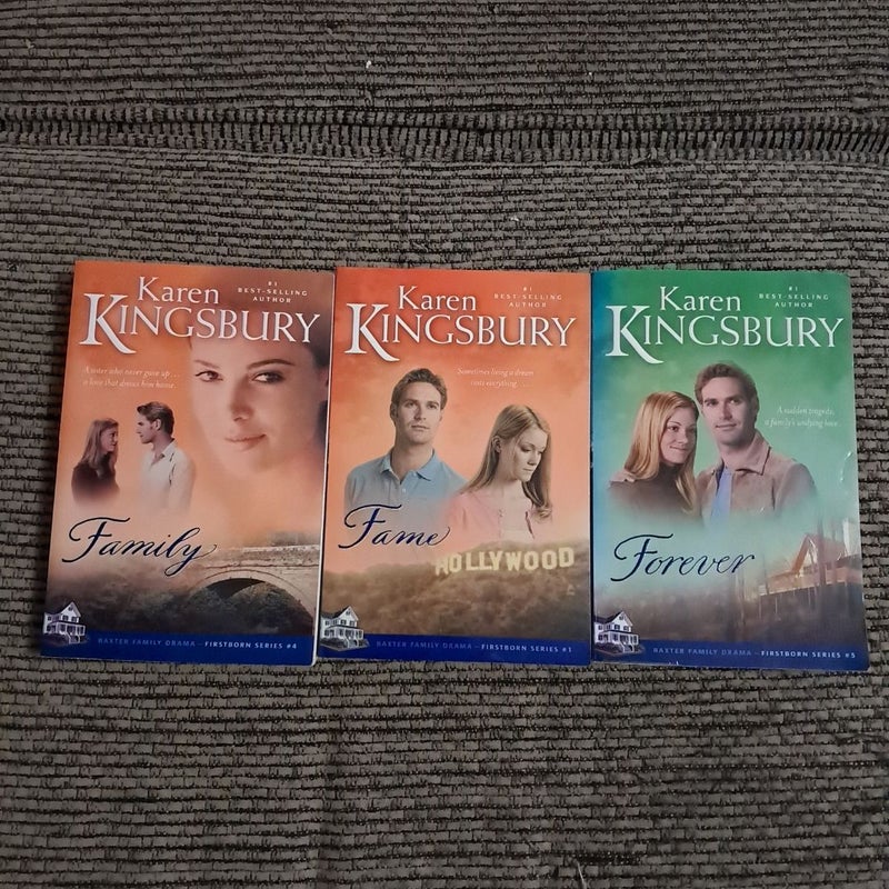 Firstborn Series by Karen Kingsbury 1,4&5