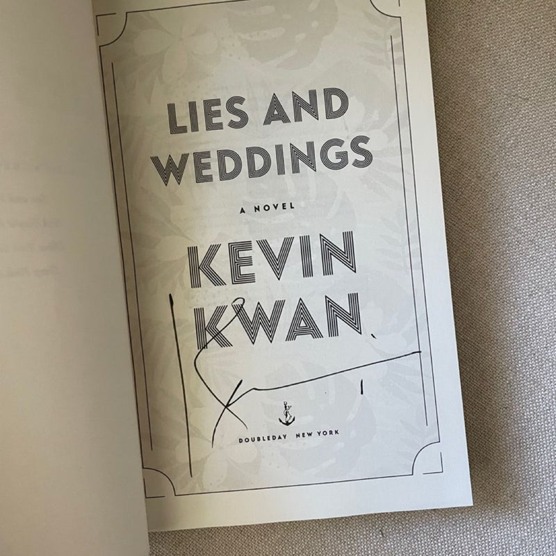 SIGNED Lies and Weddings