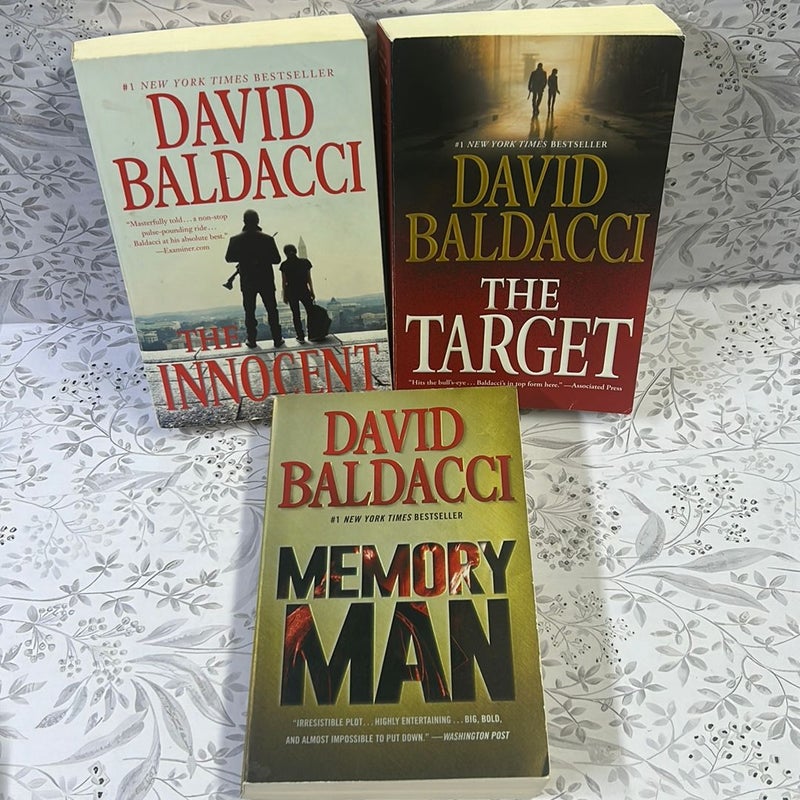 David Baldacci 3 Paperback 3 Harddover Bundle