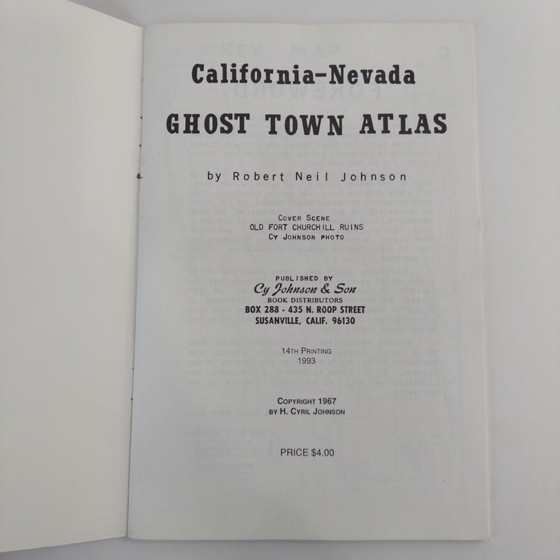 California-Nevada Ghost Town Atlas