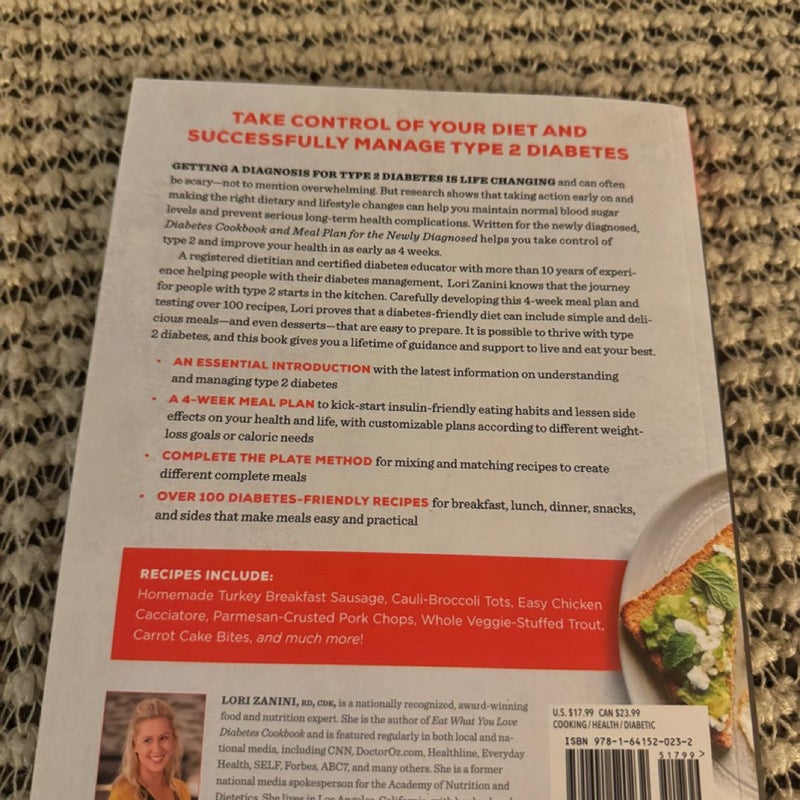 Diabetic Cookbook and Meal Plan for the Newly Diagnosed