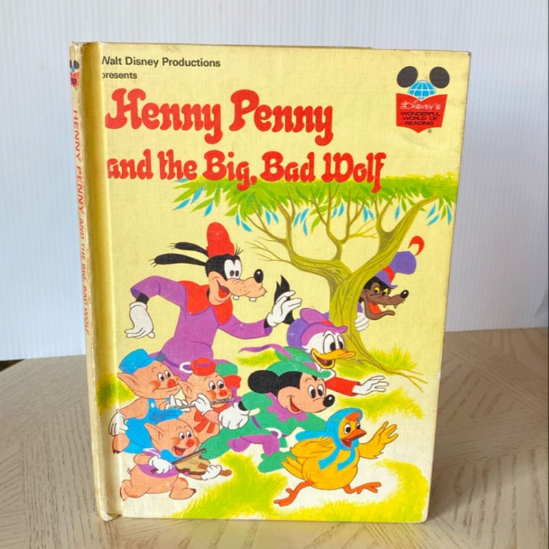 Henny Penny and Big Bad Wolf - Vintage 1978 Hardcover Book