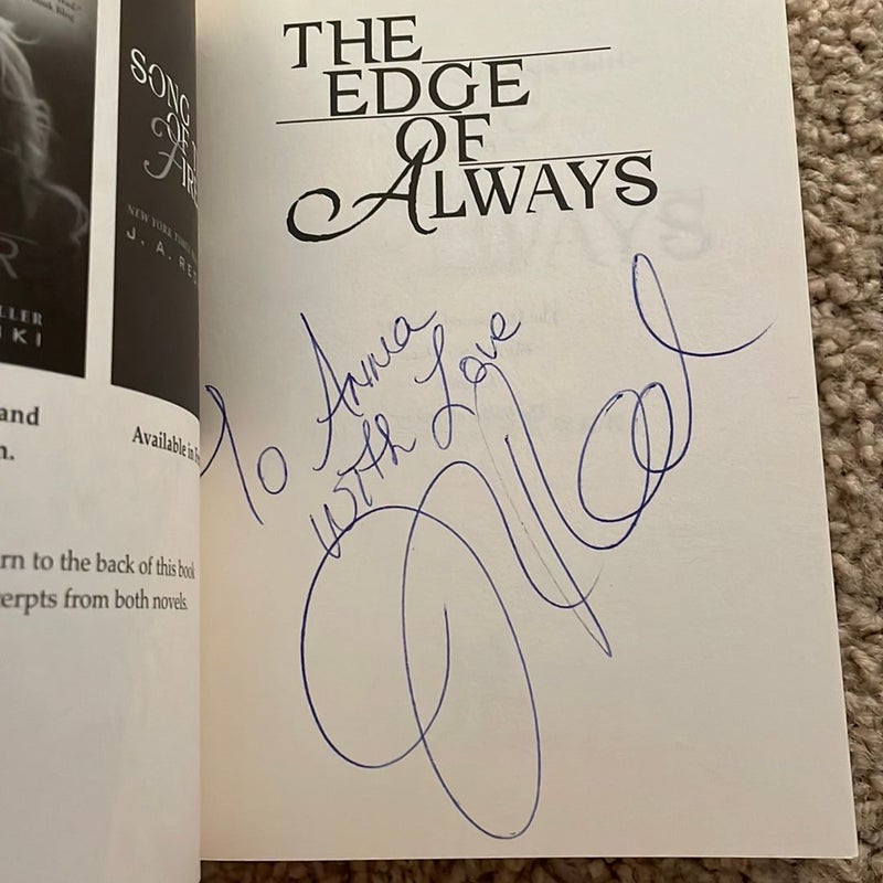 The Edge of Always (signed by the author)