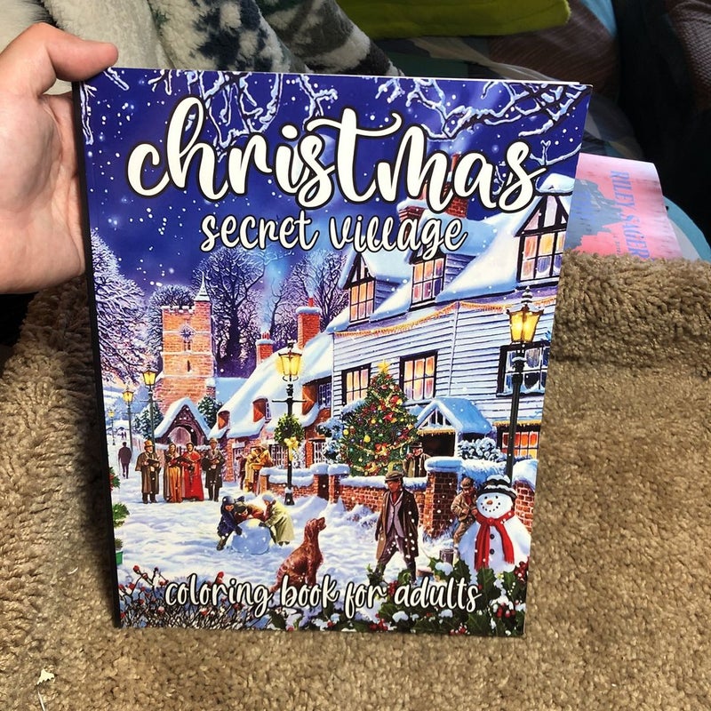 Christmas Secret Village Adult Coloring Book