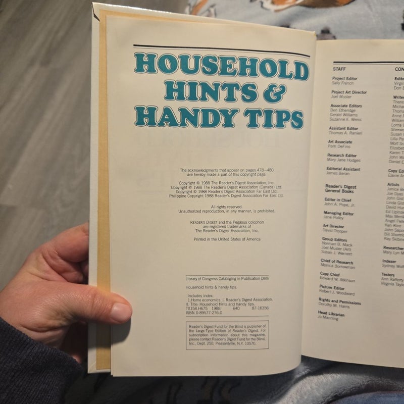 Household Hints and Handy Tips