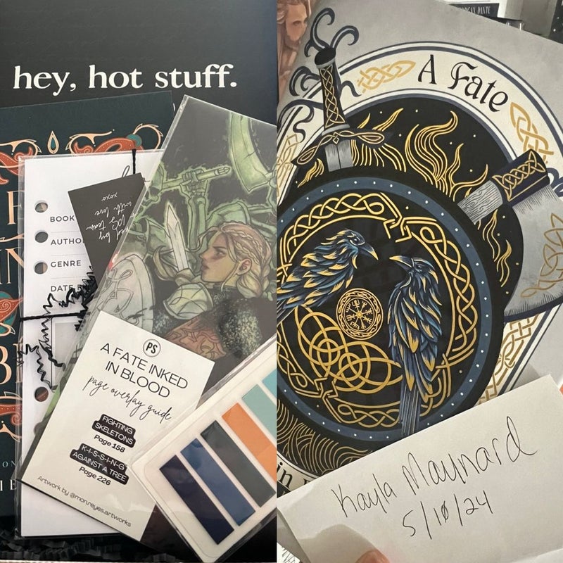 A Fate Inked In Blood Fairyloot and Probably Smuth with Overlays 