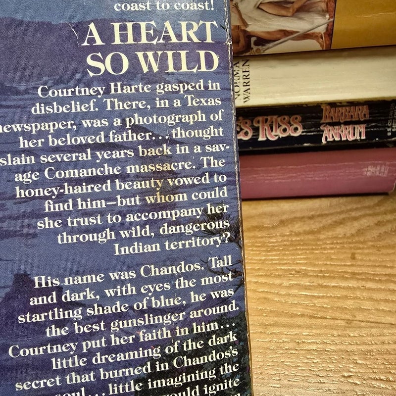 A Heart So Wild - CLINCH COVER- Avon Historical Romance