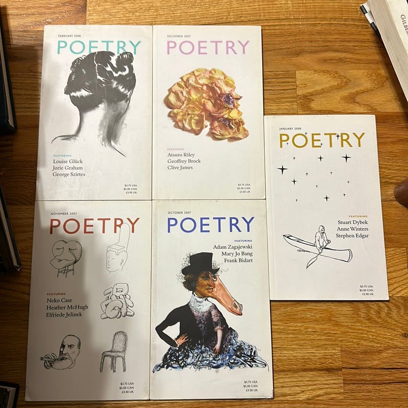 5 poetry books 