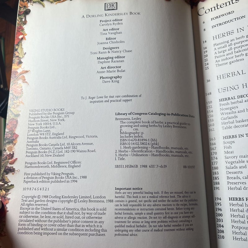 The Complete Book of Herbs