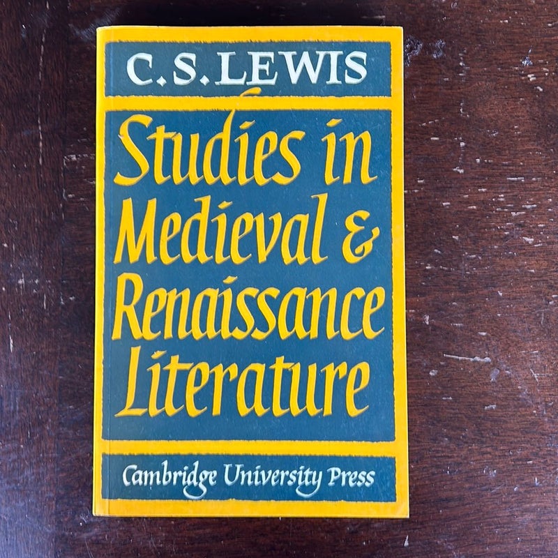 Studies in Medieval and Renaissance Literature