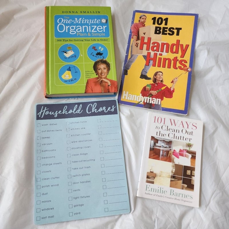 One Minute Organizer Plain and Simple Book Bundle