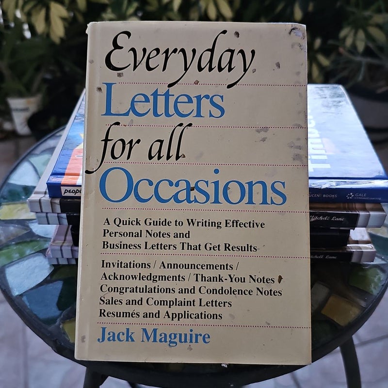 Everyday Letters for all Ocassions*