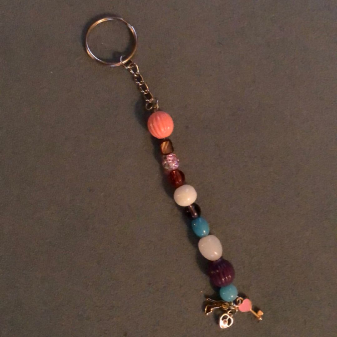 Handmade romance book themed inspired keychain