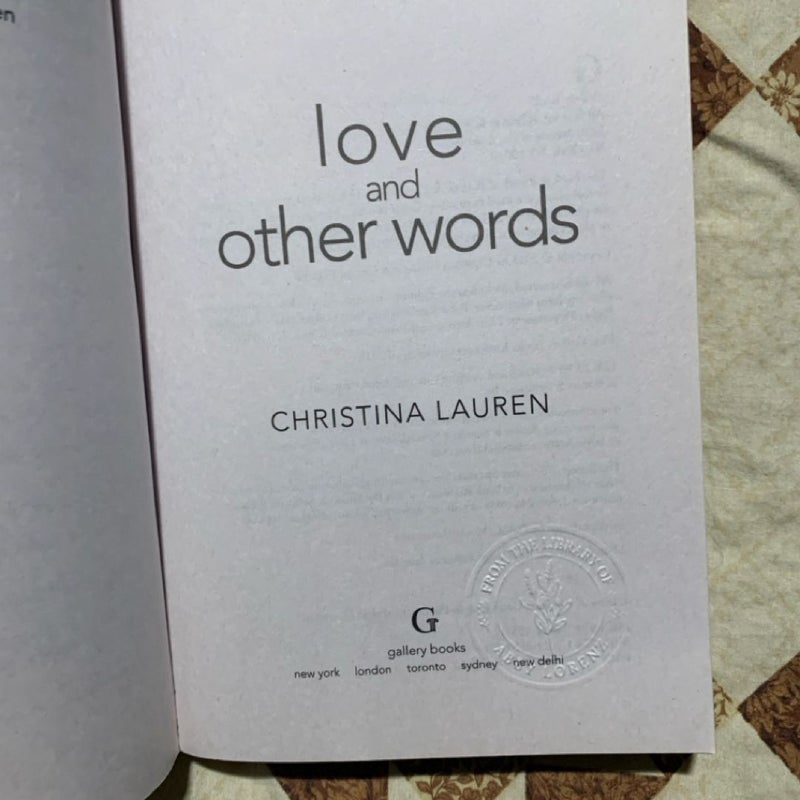 Love and Other Words