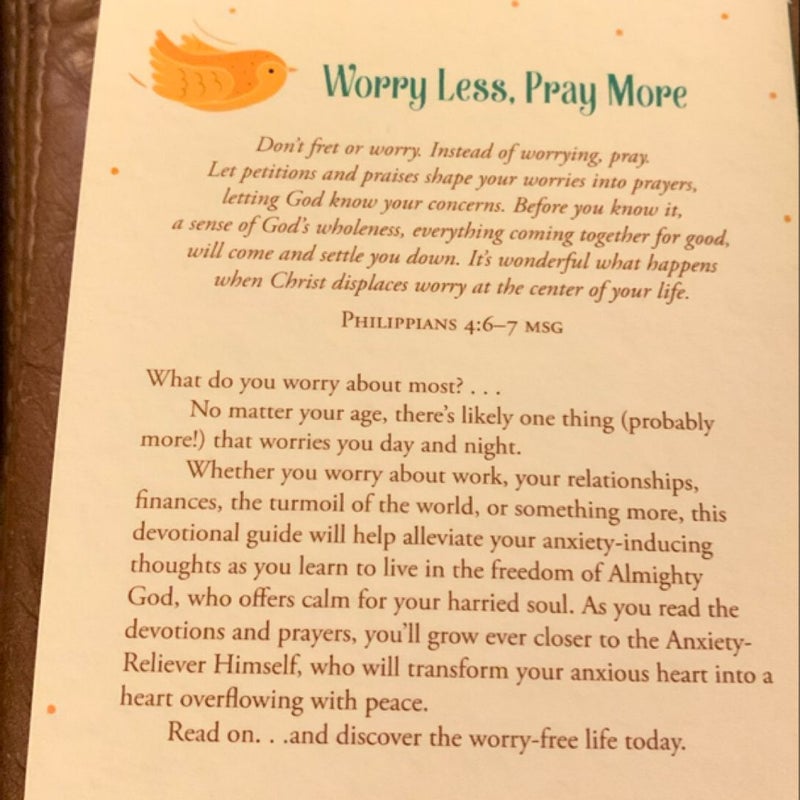 Worry Less, Pray More