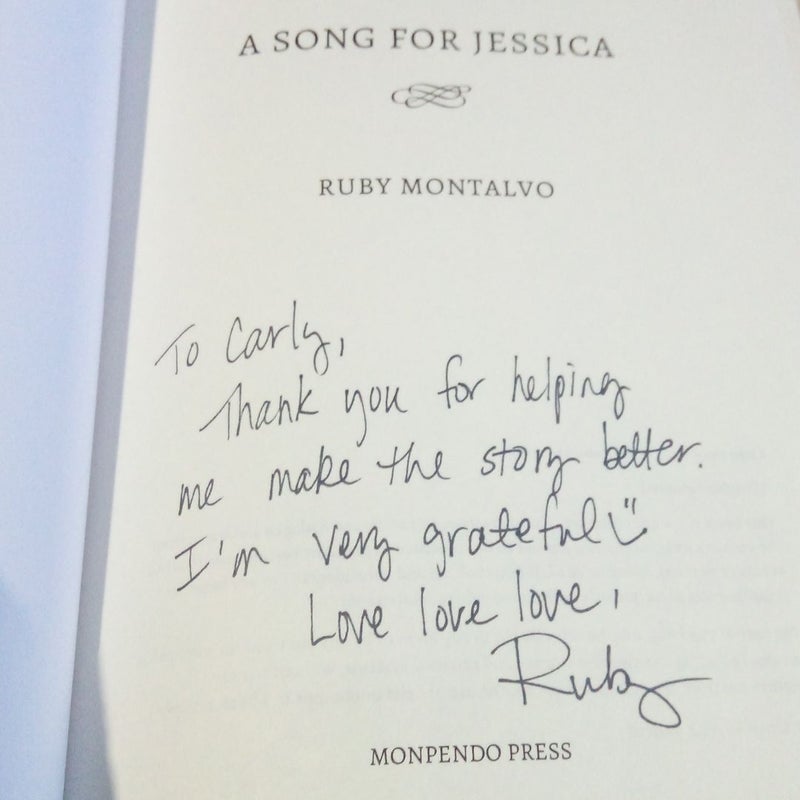 A Song for Jessica - SIGNED