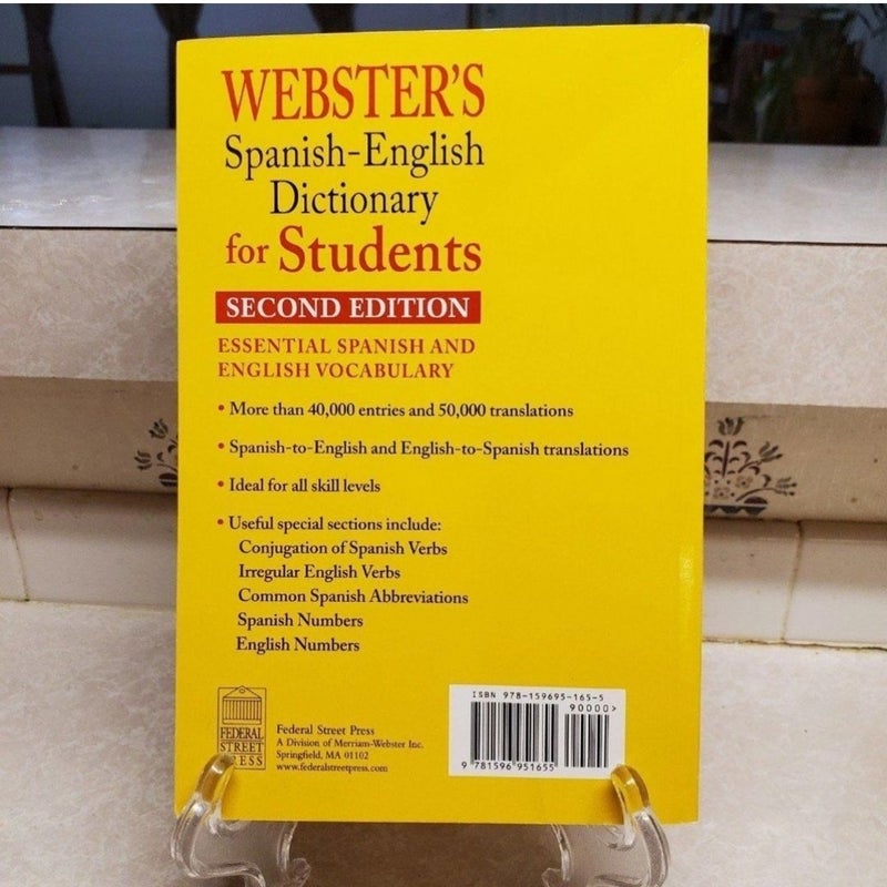 Webster's Spanish-English Dictionary for Students, Second Edition