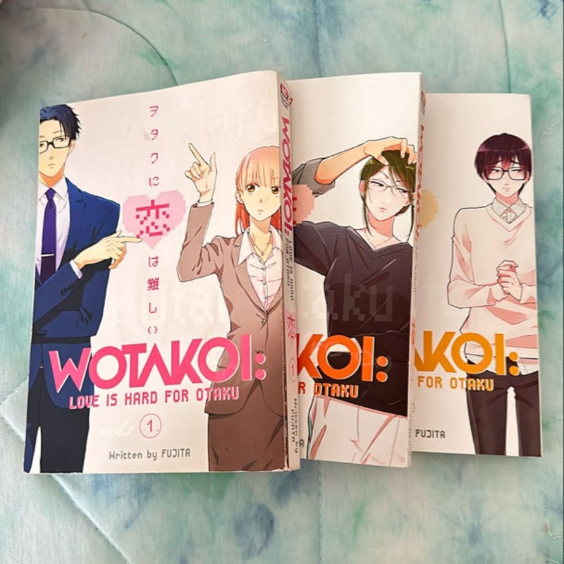 Wotakoi: Love Is Hard for Otaku 1, 2, and 3