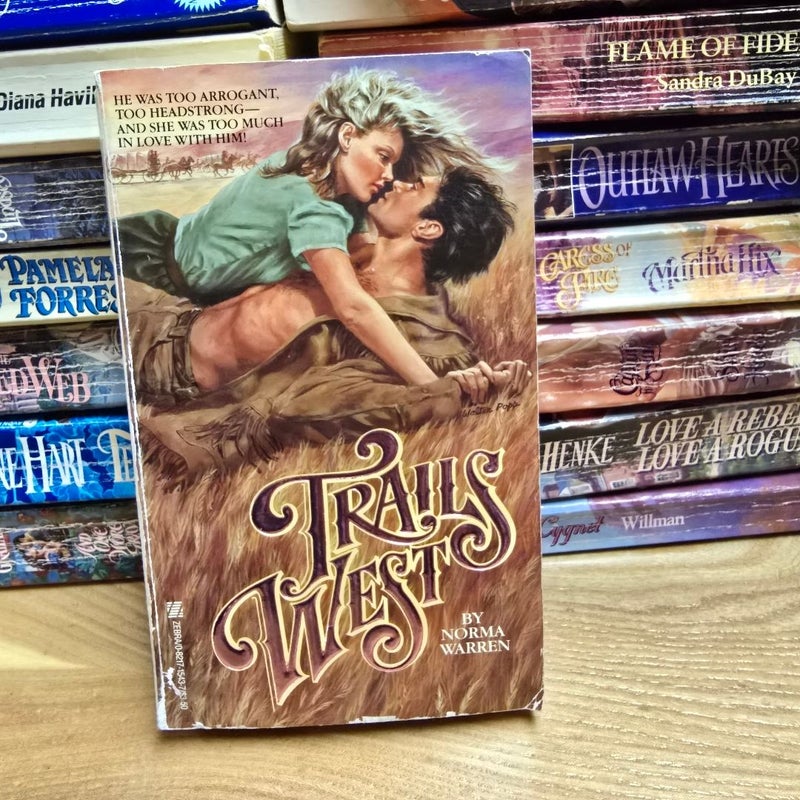 Trails West - CLINCH COVER - Zebra Historical Romance (RARE)