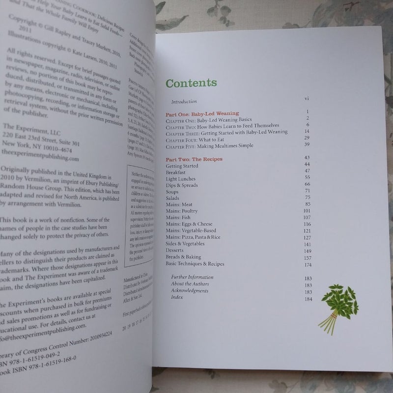 The Baby-Led Weaning Cookbook