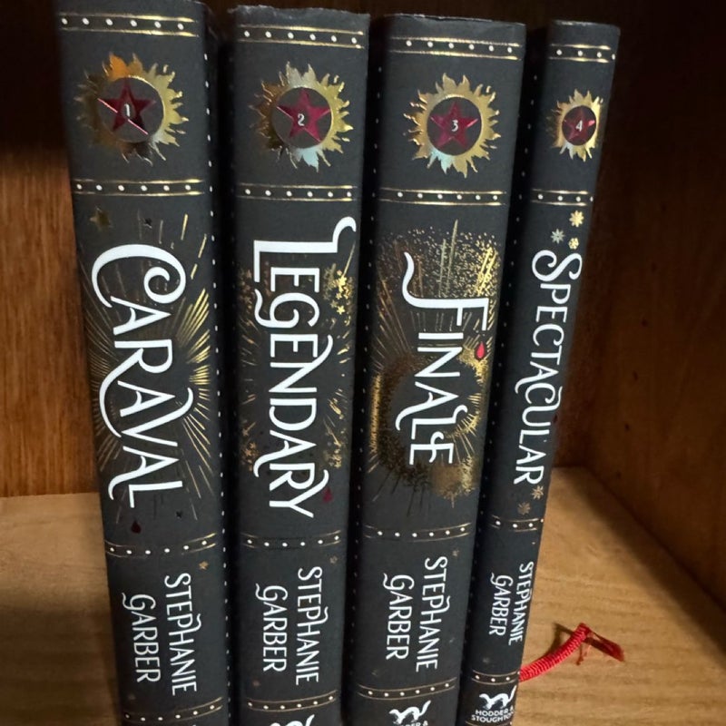 Caraval series UK editions w/ gold edges