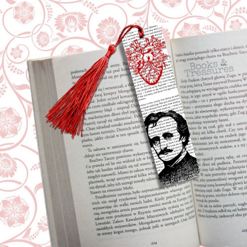 Tell Tale Heart Handmade Metal Bookmark 