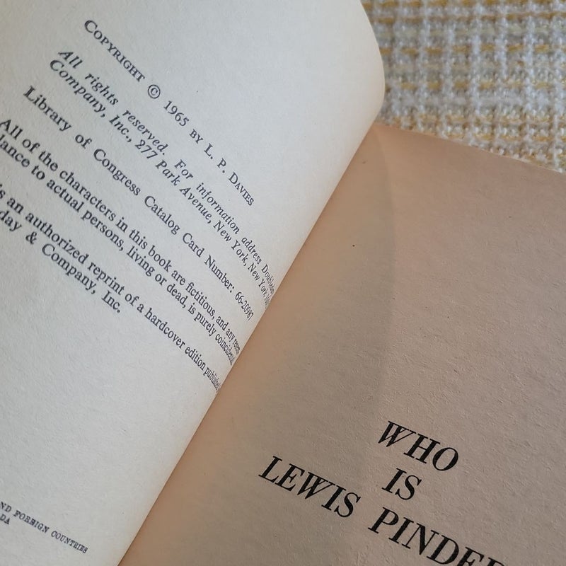 Who is Lewis Pinder? - 1968
