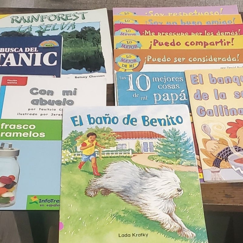 Various Bi-lingual/Spanish Children's Books 