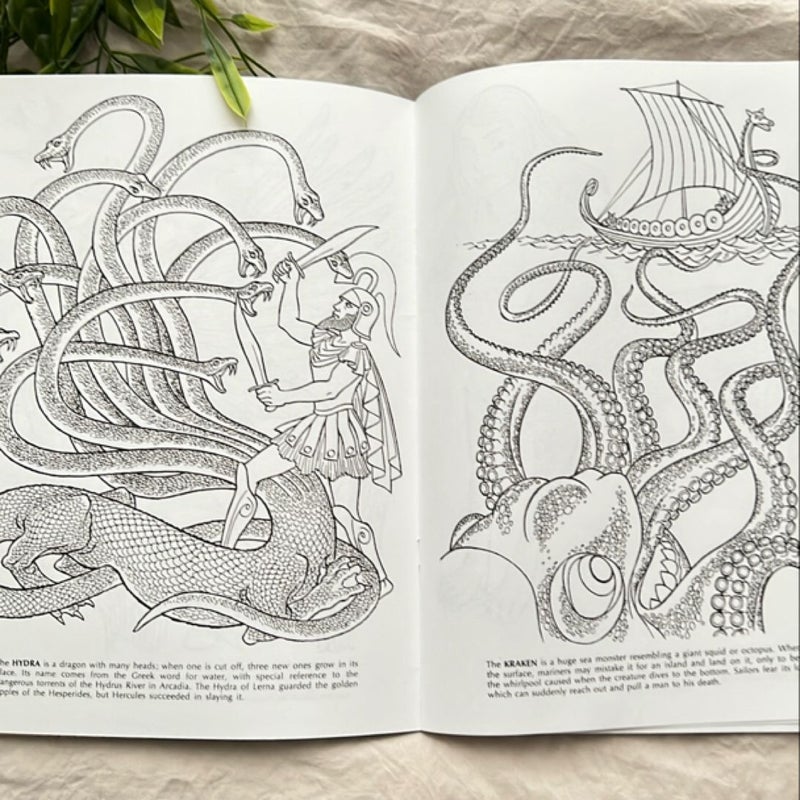 Mythical Beasts Coloring Book