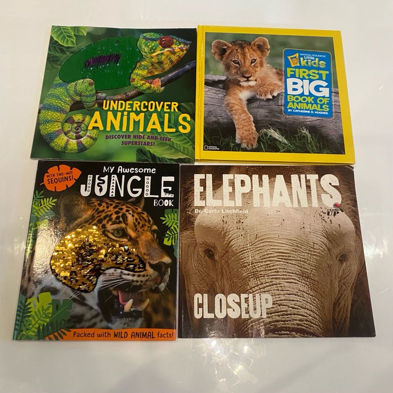 Kids' Large Animal Books Bundle