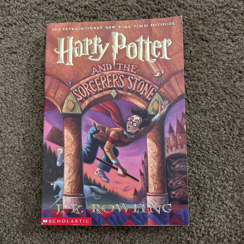 Harry Potter And The Sorcerer's Stone Paperback Scholastic Book By J.K.  Rowling