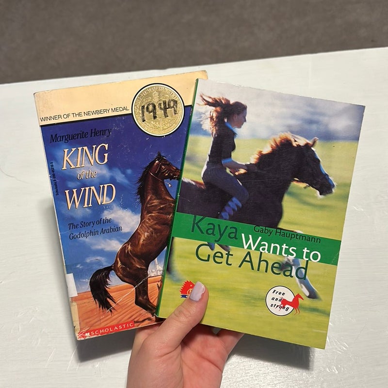 Horse book bundle: King of the Wind, Kaya Wants to Get Ahead