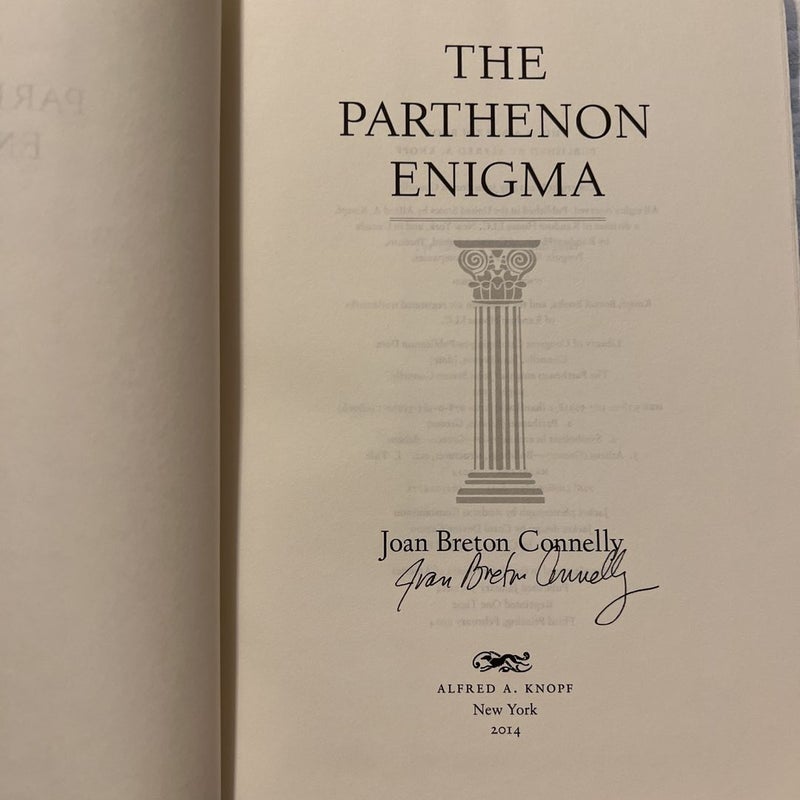 The Parthenon Enigma - signed by author. 