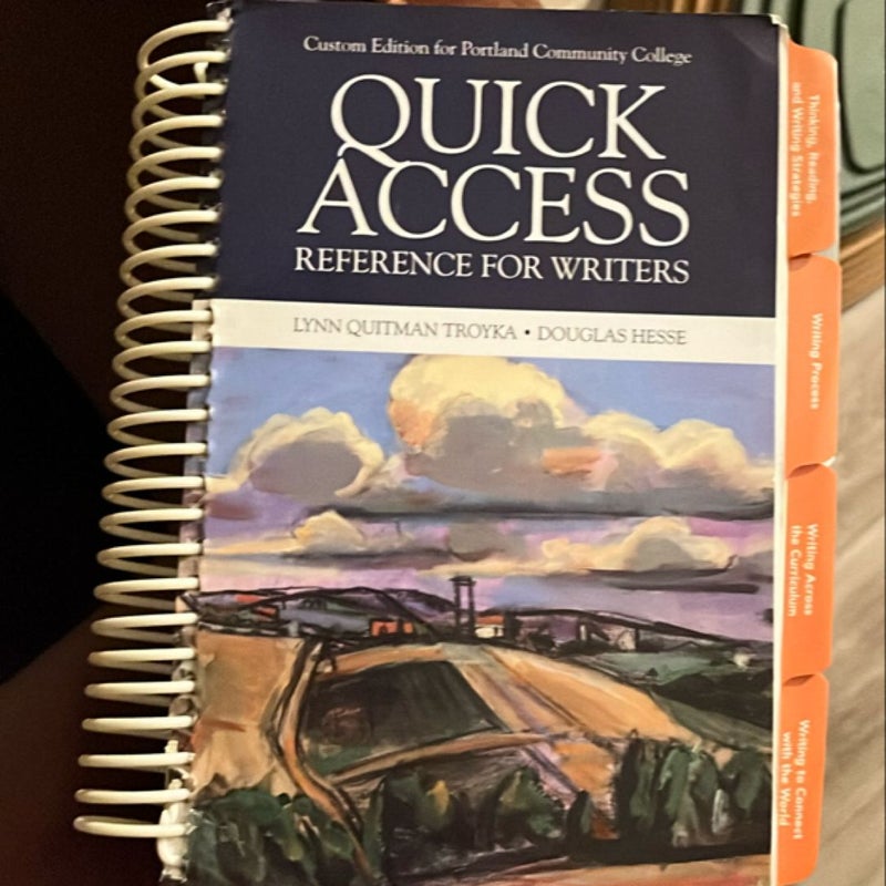 Quick Access Reference for Writers