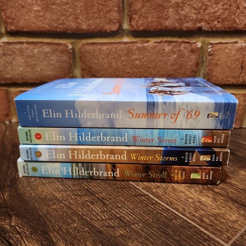 Set of 4 Elin Hilderbrand Novels...Summer of '69, Winter Street, Winter Storms, Winter Stroll