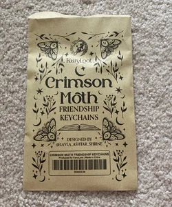 The Crimson Moth friendship keychains