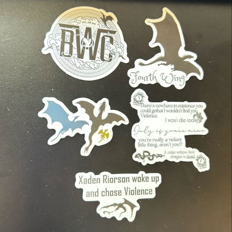 Fourth Wing Sticker Bundle