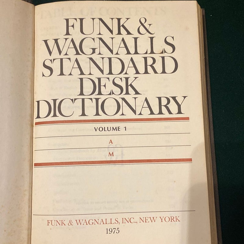 Funk & Wagnalls Standard Desk Dictionary