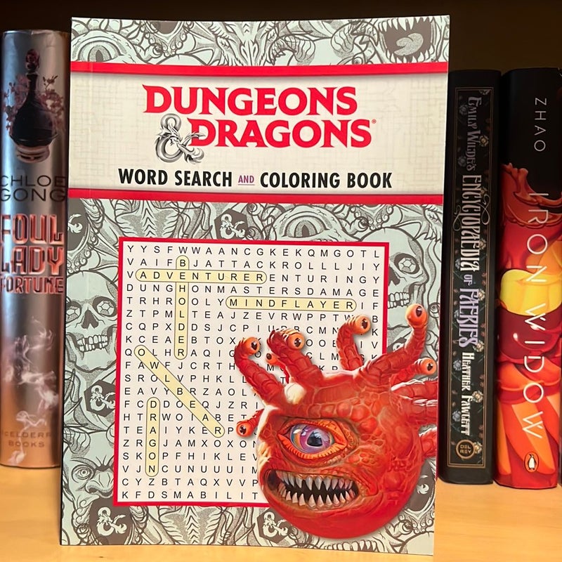 Dungeons and Dragons: word search and coloring book