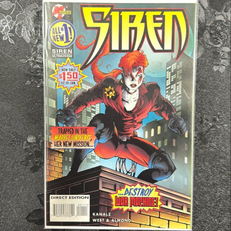 Siren # 1 Malibu Comics