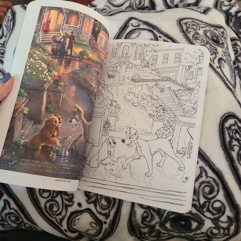 Disney Dreams Collection Thomas Kinkade Studios Coloring Book