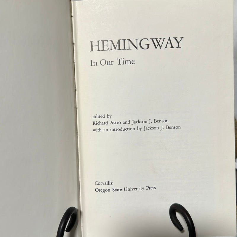 Hemingway in Our Time