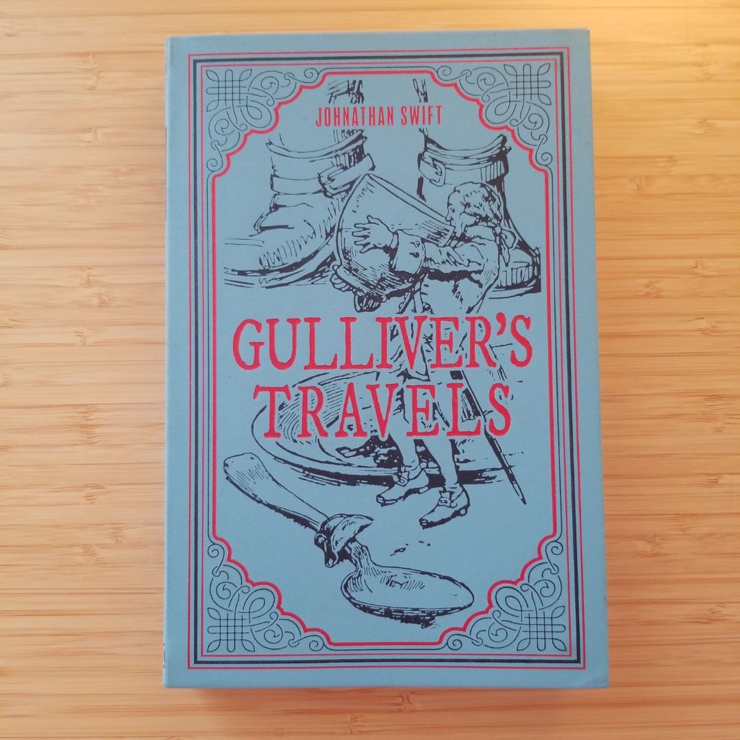 Gulliver's Travels, Jonathan Swift Classic Novel, (Adventure, Exploring), Ribbon Page Marker, Perfect for Gifting