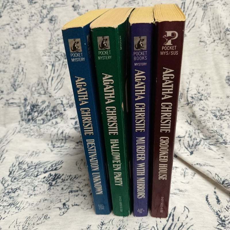 Lot 4 Agatha Christie Books