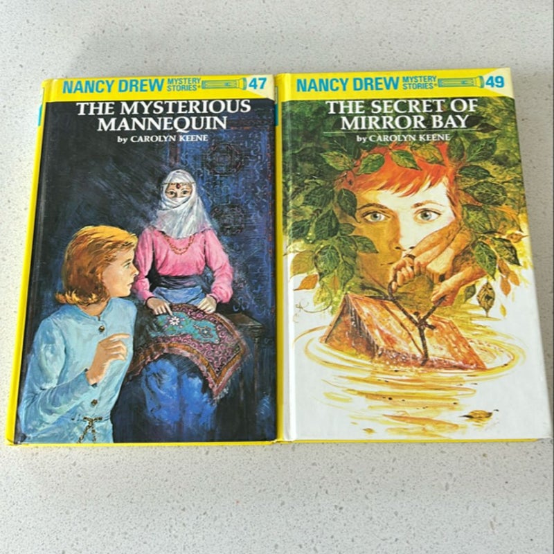 *BUNDLE* Nancy Drew 47: the Mysterious Mannequin & Nancy Drew 49: The Secret of Mirror Bay